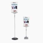 Portacarteles de pie