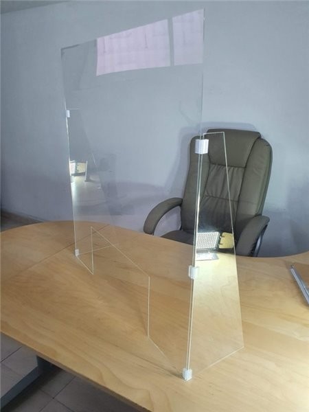 Mampara anticontagio LOW COST ESCRITORIO 100x75 cm