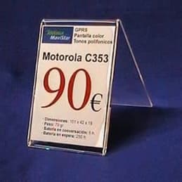 Portaprecios de sobremesa