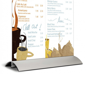 Base de aluminio para portacarteles 210 mm