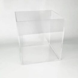 Caja de metacrilato 5 caras 10x10x10 cm