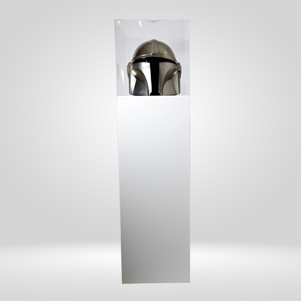 Caja expositora de metacrilato con pedestal de 30x30x120 cm - Imagen 2