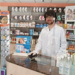 Mampara anticontagio LOW COST MOSTRADOR 75x80 cm