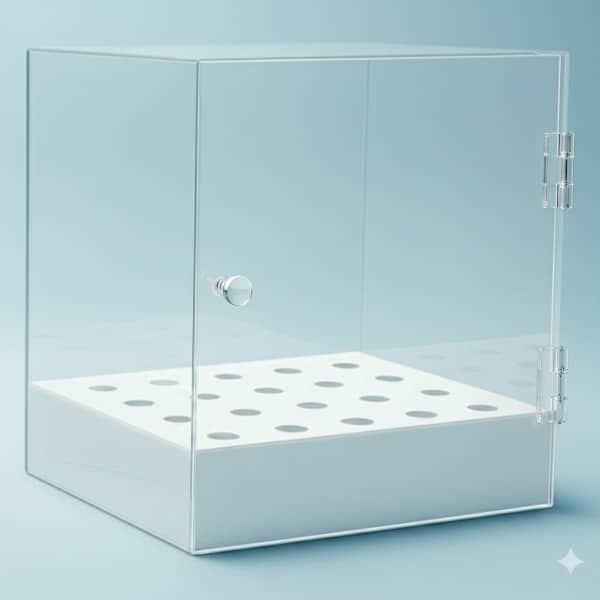 Caja de metacrilato para cucuruchos de helado