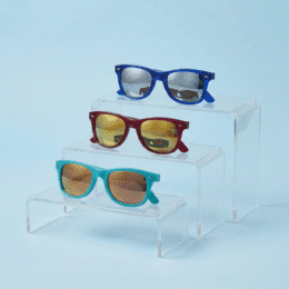 Pack 3 Expositores Metacrilato para Gafas Transparente