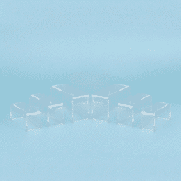Elevadores de metacrilato transparentes (Pack de 8 piezas)