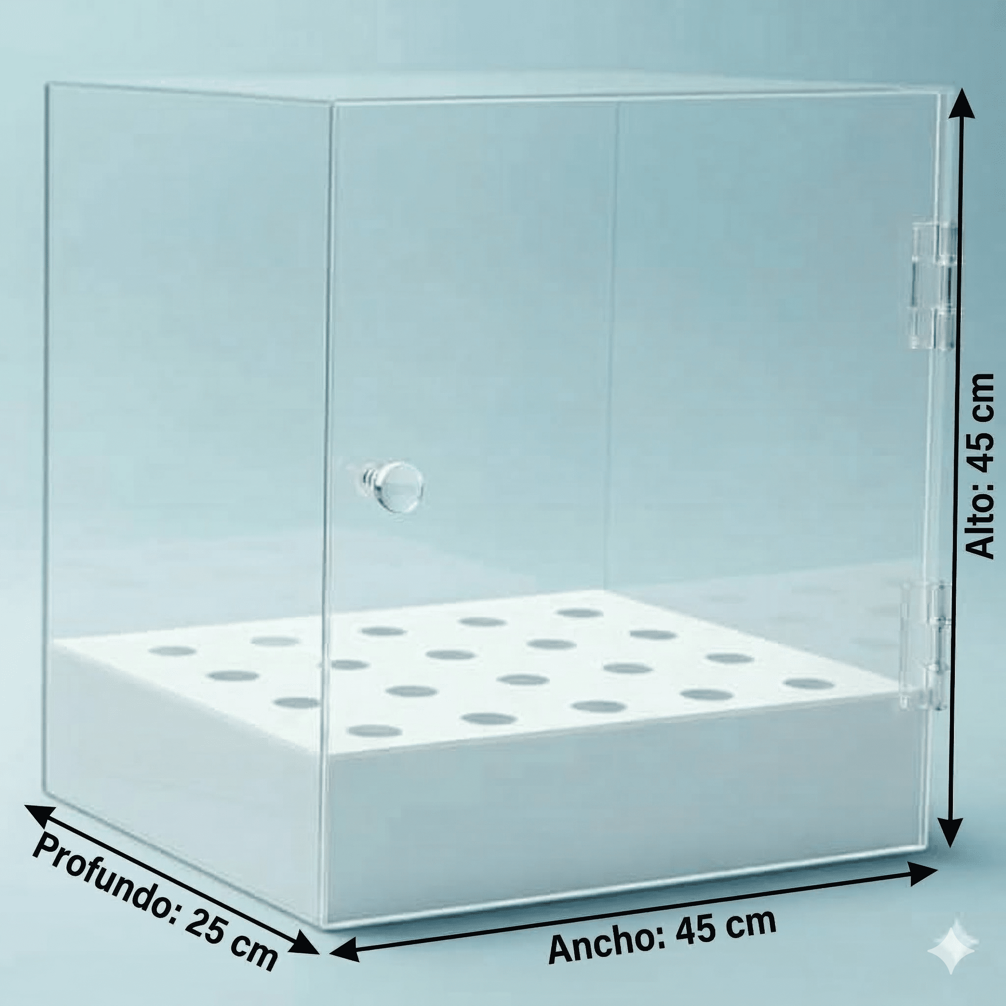 Caja de metacrilato para cucuruchos de helado