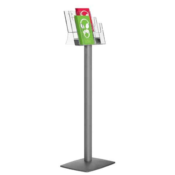 Portafolletos de pie 3 niveles para 6 1/3A4