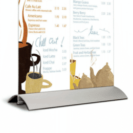 Base de aluminio para portacarteles 297 mm