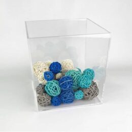 Caja de metacrilato sin tapa 40x30x30 cm