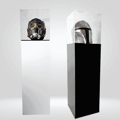 Cajas de metacrilato expositoras con pedestal