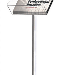 Portafolletos de pie A4 Horizontal con portacartel UDBS20Y0A4