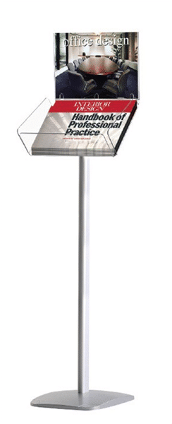 Portafolletos de pie A4 Horizontal con portacartel UDBS20Y0A4