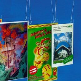 Portacarteles colgante de metacrilato A2 - Horizontal