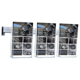 Portafolletos de pared cocktail 3 tríptico A4